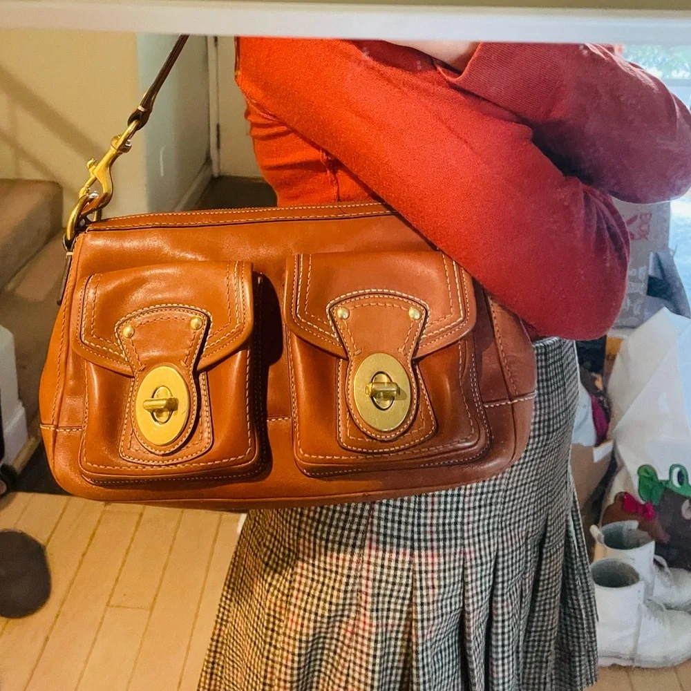 ショルダーバッグ Vintage Coach Shoulder Bag Double Pocket Coach | Bags | A Really Cute Vintage Coach Double Pocket Purse